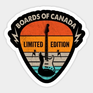 Vintage Boards Of Canada Name Guitar Pick Limited Edition Birthday Sticker